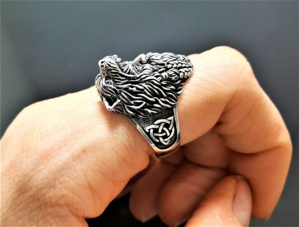 STERLING SILVER 925 Berserker Ring Viking Norse Warrior Viking Bear Nordic Scandinavian Odin's Talisman Amulet