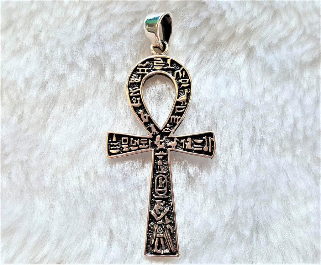 Ankh Pendant STERLING SILVER 925 Ancient Egyptian Symbols of Life Ankh ...