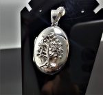 STERLING SILVER 925 Tree of life Locket Pendant Sacred Tree Picture Frame Photo Tree of Knowledge Talisman Amulet Good Luck Gift