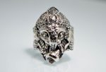 925 Sterling Silver Ganesh w/Conk Shell Ring Eliz