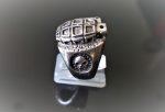 Eliz 925 Sterling Silver GRENADE SKULL Ring Unisex Jewelery Men's Gift Biker ROCK Punk Rocker Goth Handmade