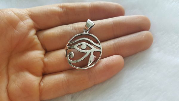 925 Sterling Silver Eye of Horus Pendant Ancient Egyptian Talisman Egyptian Symbol of Protection Royal Power