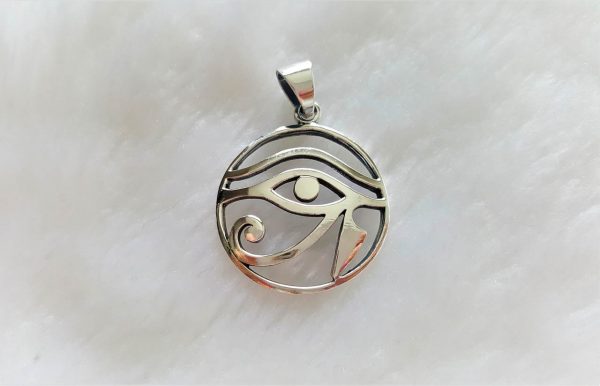 925 Sterling Silver Eye of Horus Pendant Ancient Egyptian Talisman Egyptian Symbol of Protection Royal Power