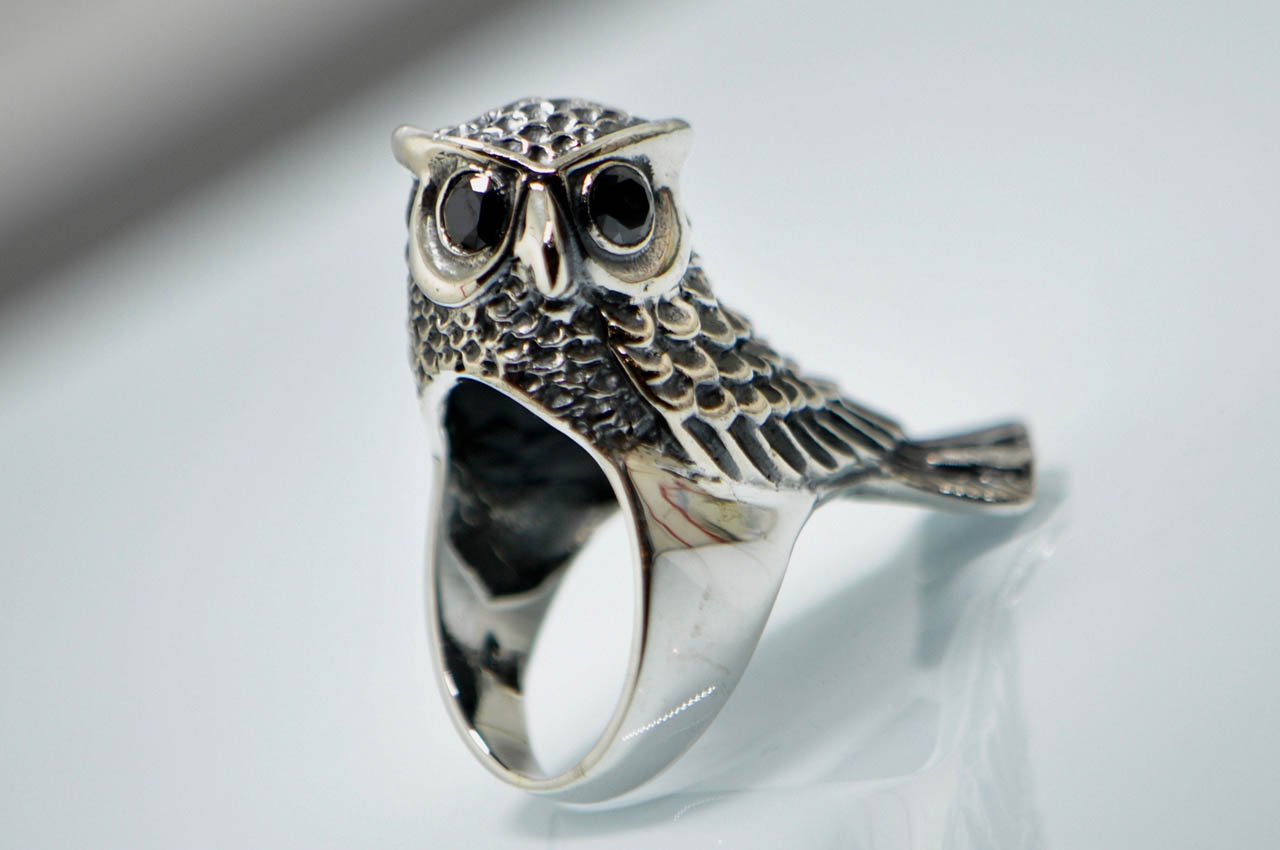 1pc Vintage & Personality Owl Ring, Open Adjustable | SHEIN
