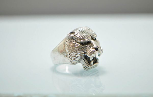 925 Sterling Silver Panther  15 Gram Ring Eliz