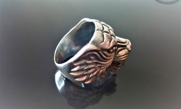 TIGER Ring 925 Sterling Silver 3D Tiger Big Cat Animal Ring UNISEX Biker Punk Rocker Exclusive Design Talisman Animal Heavy