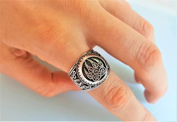 Bear Paw Claw Sterling Silver 925 Ring Sacred Symbol Viking Slavic Warding Veles Talisman Amulet