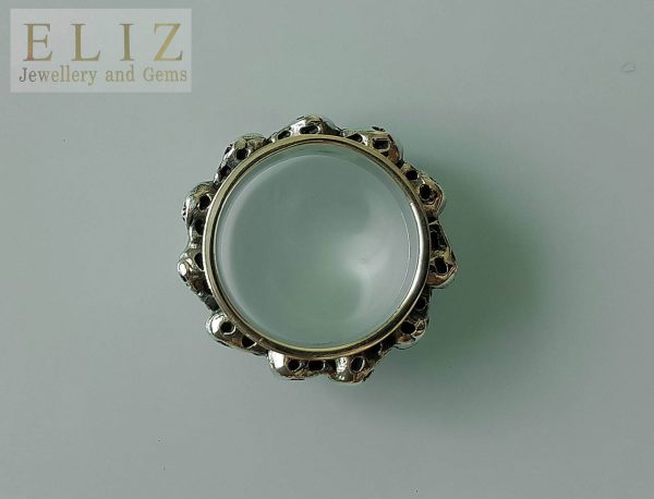 Eliz Solid .925 Sterling Silver Men's Ring Skulls Spinner Anti Stress Fidget Meditation Kinetic SIZE 7.5, 9, 10, 10.75, 11.75, 13