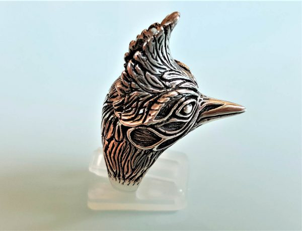 ROOSTER 925 Sterling Silver RING UNISEX Animal Totem Sacred Symbol of Sun God Exclusive Design Talisman Animal Totem