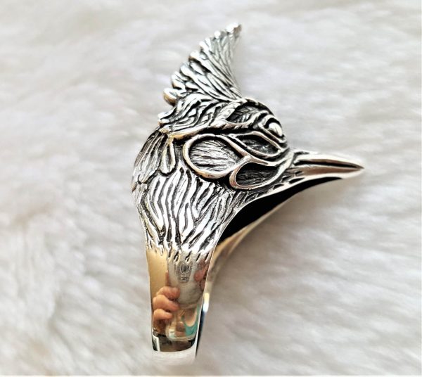 ROOSTER 925 Sterling Silver RING UNISEX Animal Totem Sacred Symbol of Sun God Exclusive Design Talisman Animal Totem