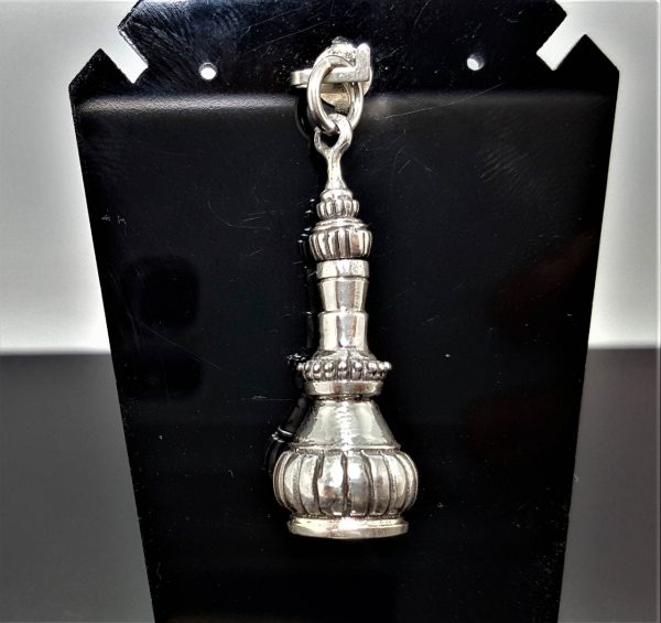 Sterling Silver 925 Perfume Bottle Pendant Locket Fragrance Perfume/Essential Oil 3D Locket/Pendant Minimalist Urn