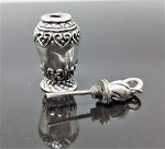 Perfume Bottle Pendant Locket Sterling Silver 925 Fragrance Perfume/Essential Oil 3D Locket/Pendant Minimalist Urn