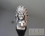 American Indian 925 Sterling Silver Ring Native American Indian Woman Bear Cub Exclusive Handmade Design Sacred Symbol Spirit