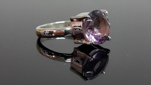 AMETHYST Sterling Silver Ring Size 7.25
