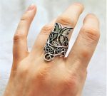 Butterfly STERLING SILVER 925 Ring Flowers Spring Bouquet Handmade Exclusive Design