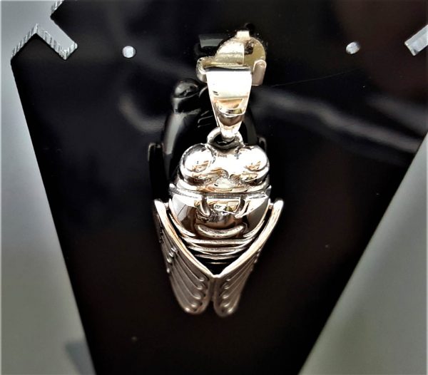 STERLING SILVER 925 Flying Bug Insect Pendant Fly Charm