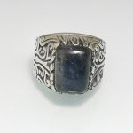 Eliz. 925 Sterling Silver Labradorite Turkish Signet Ring