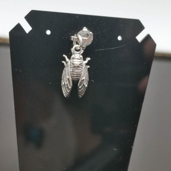 Fly 925 Sterling Silver Pendant Flying Bug Insect Jewelry