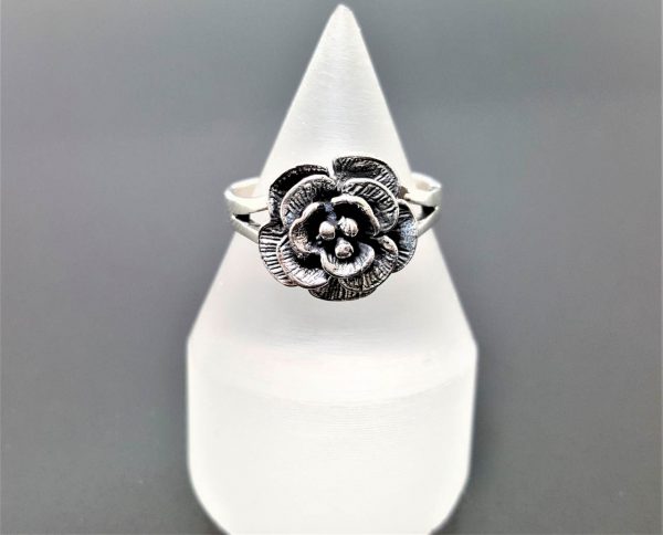 Rose Flower STERLING SILVER 925 Ring Floral Exclusive Design