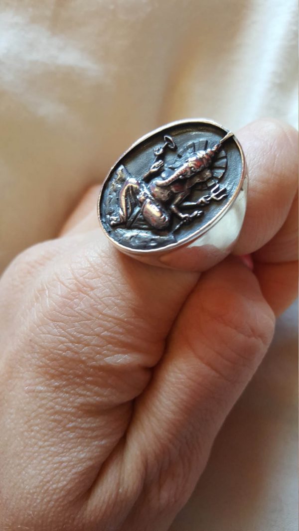 Ganesh Sterling Silver 925 Ring Great Ganesha Lord of Success Om Aum Ohm