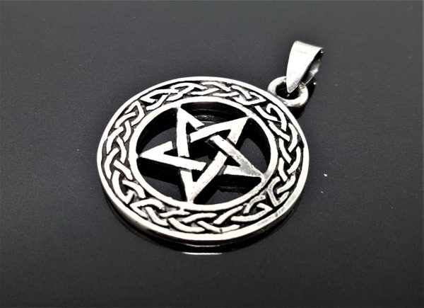Pentacle 925 Sterling Silver Pentagram Star Pendant Sacred Occult Wicca Symbol Talisman Protective Amulet Exclusive Gift