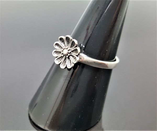 Daisy 925 Sterling Silver Ring flower Ring Floral Design
