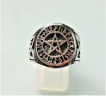 Pentagram Star 925 Sterling Silver Ring Pentacle Runes Runic Sacred Symbols Wicca Talisman Protective Amulet Exclusive Gift