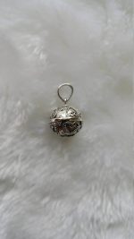 Chime Sterling Silver 925 Pendant Angel Sound Harmony PREGNANCY Heart Bali Bell Chime Pendant Talisman Amulet
