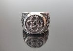 Ouroboros 925 Sterling Silver Ring Viking Celtic Unique Norse Urnes Ornament Talisman Amulet