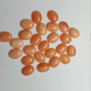 Coral Wholesale Lot 10 pcs Natural CORAL Oval 10x8 Loose Cabochon Angel Skin Light Peach Pink  Highest Quality