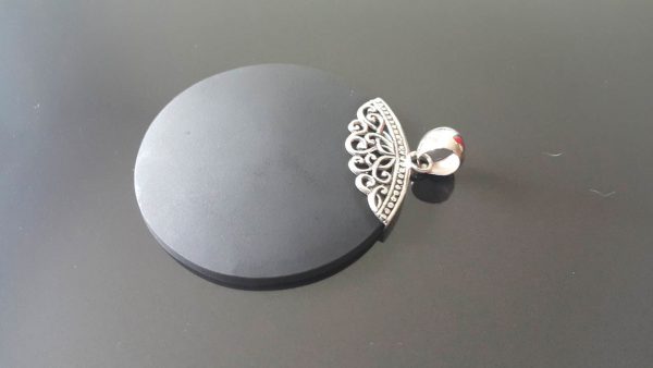 Large Lava Pendant Sterling Silver 925 ENERGY CRYSTAL Natural Volcanic Lava Stone Mother Earth Essential oil diffuser Perfume Pendant
