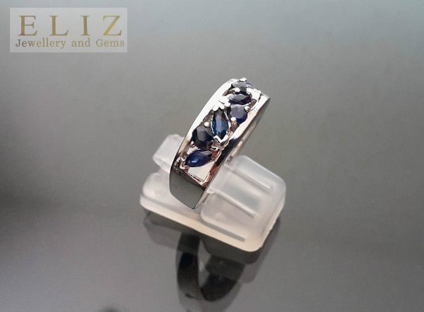 Sapphire STERLING SILVER 925 Ring Genuine Perfect Precious Natural Gemstone Size 7,8,10