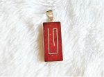 Natural Red Coral Pendant Sterling Silver 925 HandMade Gift Talisman