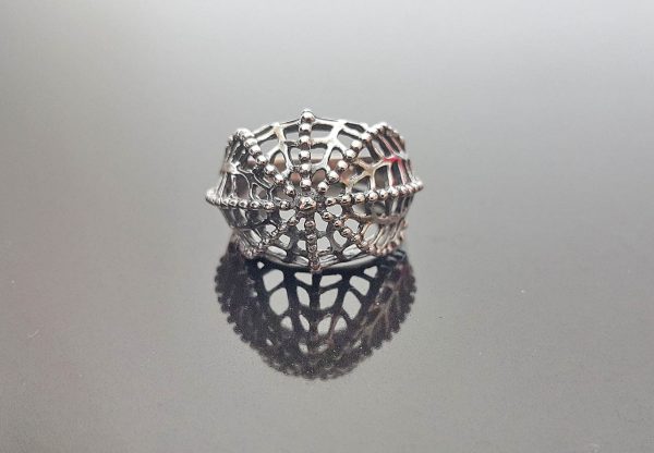 925 Sterling Silver Ring 3D Floral Ring Trees&Flowers Beautiful Gift