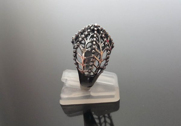 925 Sterling Silver Ring 3D Floral Ring Trees&Flowers Beautiful Gift