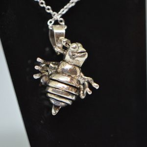 Bumble Bee 925 Sterling Silver Pendant Moving Wings Head Legs Pendant Charm