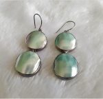 Shell Earrings 925 Sterling Silver Natural Ocean Shell Mother of Pearl Handmade Exclusive gift