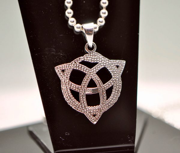 Ourborus Pendant 925 Sterling Silver Trinity Knot Triquetra Norse Sacred Symbol Snake eating its tail