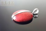 Natural Red Coral Sterling Silver 925 Pendant Custom Made Gift