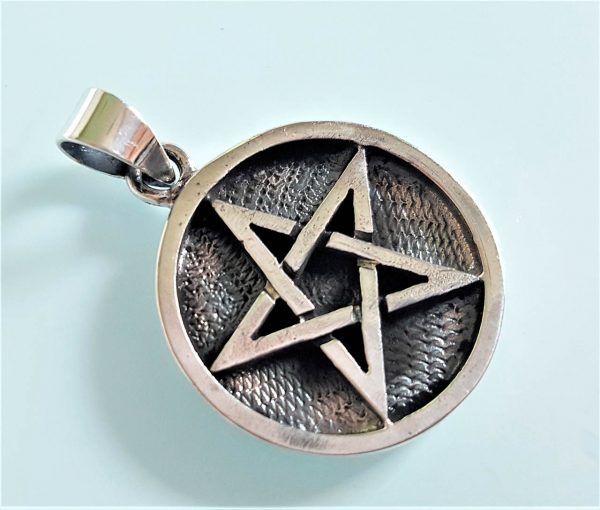 Pentagram 925 Sterling Silver Pendant Star Sacred Symbol Talisman Protective Amulet Exclusive Gift