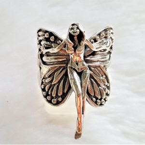 Fairy Elf Ring STERLING SILVER 925 Butterfly Angel Wings Exclusive Gift