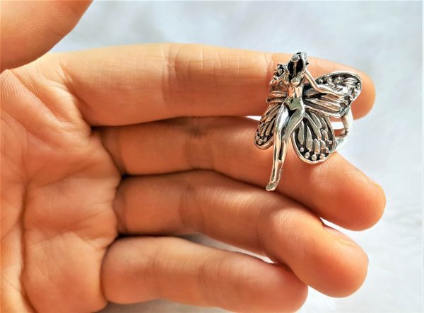 Fairy Elf Ring STERLING SILVER 925 Butterfly Angel Wings Exclusive Gift