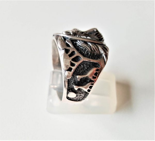 Lioness Head 925 STERLING SILVER Ring LION Giraffe Africa Heart Angel Wing Royal Leo King Exclusive Gift Talisman