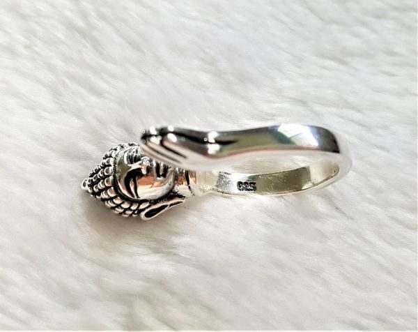 Buddha Ring STERLING SILVER 925 Great Lord Sacred Symbol Buddhism Great Master Guru God Exclusive Design