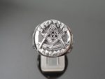 Masonic 925 Sterling Silver Ring Master Mason G Letter Geometry Square and Compasses Illuminati Masonic Sacred Symbols Freemason Talisman Amulet