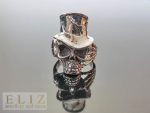 Skull 925 Sterling Silver Top Hat Slash Skull Rocker Biker Goth Ring Heavy 18 grams Handmade