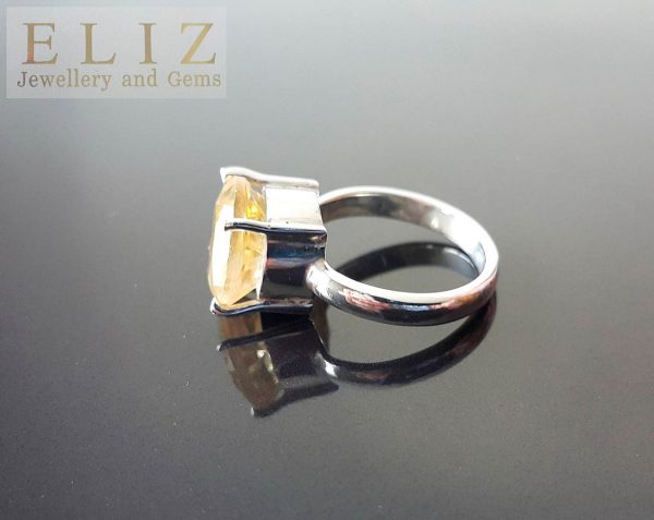 Natural Citrine STERLING SILVER 925 Ring Natural Gemstone Exclusive Gift