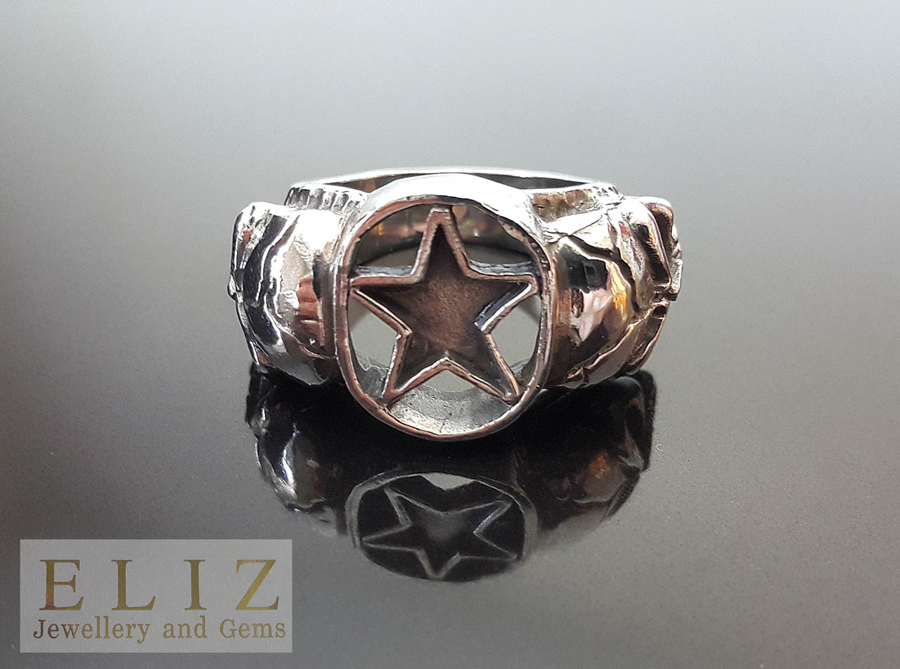 Stars of Texas Ring in Sterling Silver