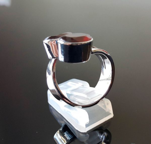 Garnet Ring 925 Sterling Silver Genuine GARNET Ring NEW design Adjustable