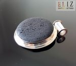 Natural Volcanic Lava Pendant Sterling Silver 925 ENERGY CRYSTAL Mother Earth Essential Oil Diffuser